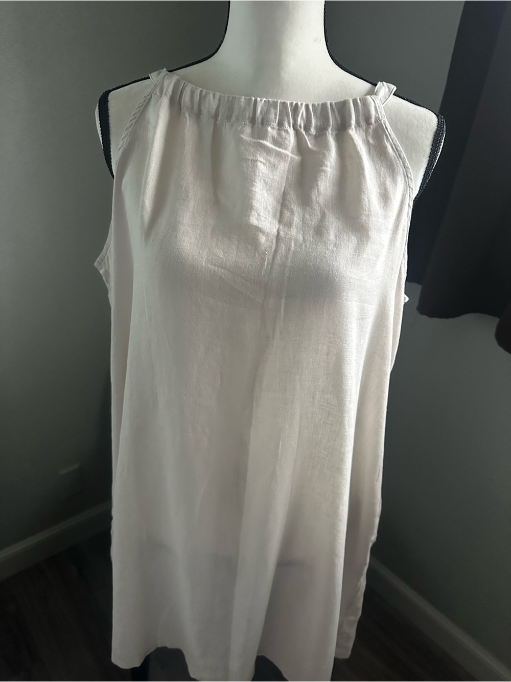 C&C California Light Cream Halter Beach Coverup/dress